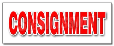 £18.42 • Buy CONSIGNMENT DECAL Sticker Second Hand Name Brands Clothes Furniture Store
