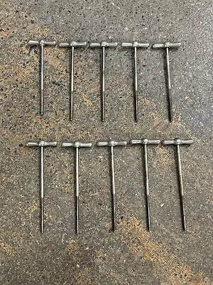 Slingerland 5-1/2  Chrome T Rods 10pk Vintage 1950's #1 • $42.49