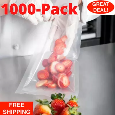 (1000-Pack) VacPak-It Chamber Vacuum Seal Packaging Pouches Bags 4 Mil 8  X 10  • $66.99