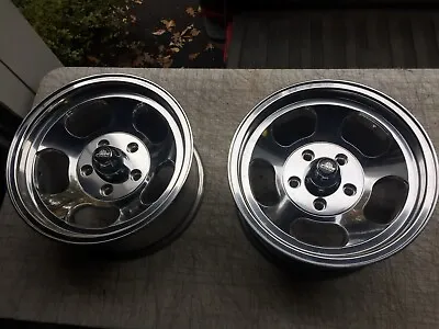 Ansen Sprint 15 X 8 Aluminum Slotted Mag Wheels Pair Hot Rod Rat Rid Gasser NEW • $399.99