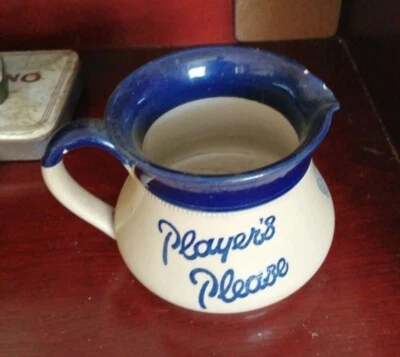 £10 • Buy “Player’s Please” 4” Tall Langley Pottery Vintage Jug