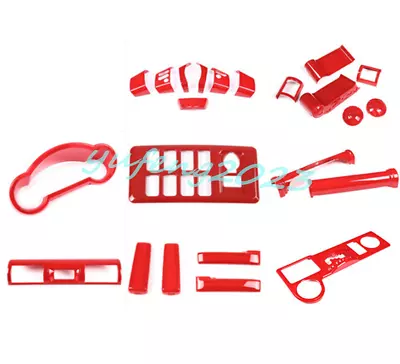 Red ABS Car Accessories Interior Kit Cover Trim For Toyota FJ Cruiser 2007-2021 • $559.99