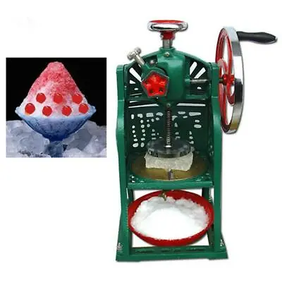 Manual Snow Ice Shaver Machine Ice Crusher Shaved Ice Machine Shaved Ice Cubes • $339