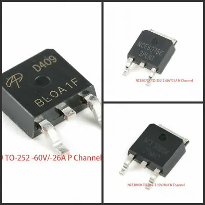 SMD MOSFET Transistor AOD409 NCE6075K NCE3080K N/P Channel • $8.98