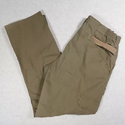 5.11 Tactical Series Cargo Pants Mens 32x32 * Olive Green Pockets Elastic Hiking • $23.97