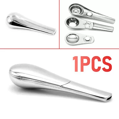 Portable Smoking Pipe Magnetic Metal Spoon Silver With Gift Box For Men Gift US • $10.53