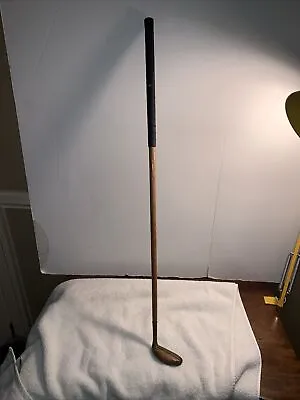 VINTAGE Hickory BRASS PUTTER GOLF CLUB Rare Not Sure Brand Neumann Grip Tape • $20