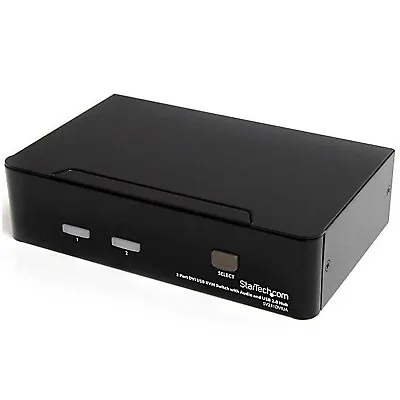 StarTech.com SV231DVIUA 2 Port DVI USB KVM Switch With Audio And USB 2.0 Hub • £49.99