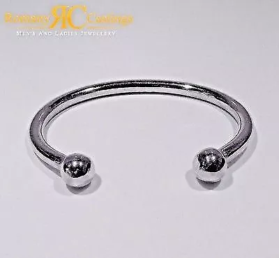 9ct White Gold Solid Large Heavy Torque Bangle 65 Grams Fully Hallmarked • £2741.86