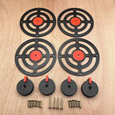 £16.49 • Buy Deluxe Mud Kitchen Cooker Rings And Knobs In Black/Red - Mud Kitchen Accessories