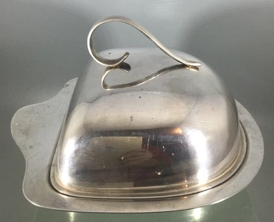 £9.99 • Buy Vintage Antique W.s&s Silver Plate Lidded Butter Dish With Glass Lining -england