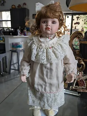 Hamilton Collection  Amelia  Porcelain Doll By Virginia Turner Antique  • $89.99