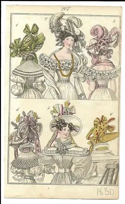 Townsends Monthly     Regency Fashion Plate        1830    Plate 207 • £12.50