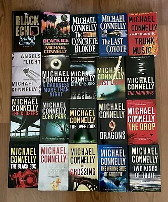 FIRST 20 HARRY BOSCH BOOKS (Black Echo Black Ice) 1st Editions CONNELLY HB • $225