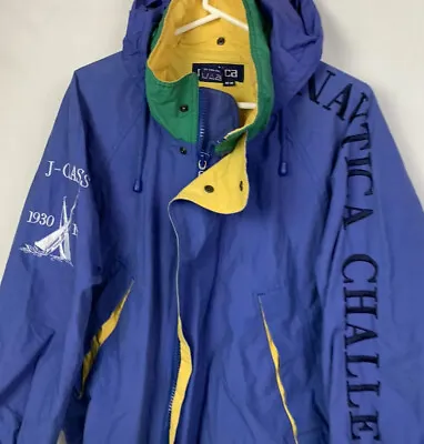 Vintage Nautica Jacket J Class Challenge Sailing Competition Men’s Medium 90s • $67.99