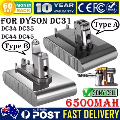 6.5Ah For Dyson DC31 Battery Animal DC34 DC44 DC45 Type A/B Vacuum Cleaner AU • $34.98