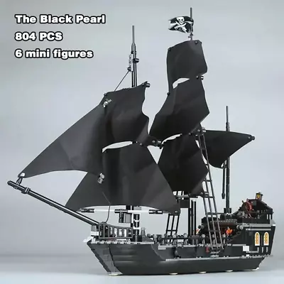 Building Block Bricks Pirates The Black Pearl And Queen Anne's Revenge Ship • £40.30