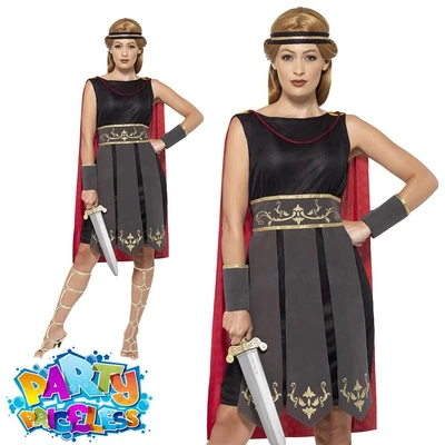 £22.49 • Buy Adult Ladies Roman Warrior Costume Spartan Gladiator Book Day Fancy Dress Outfit
