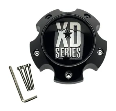 KMC XD Series Gloss Black 5 Lug Wheel Center Cap W/Screws 1079L145AGB CAP M-865 • $22