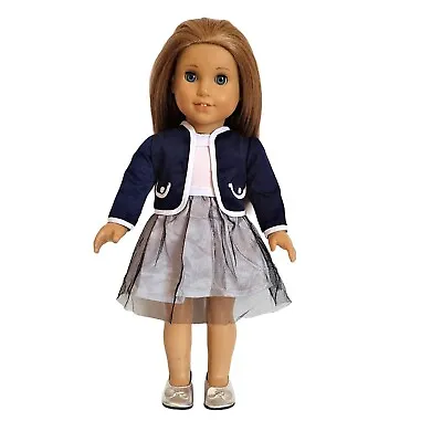 Doll Clothes Top Jacket & Dress Fit 18  Girl Dolls Maplelea Christmas TD-1 • $14.97