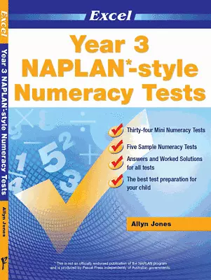 Excel NAPLAN-style Numeracy Tests Year 3 • $21.95