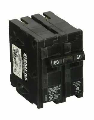 Siemens Q260 2-Pole 60-Amp 120/240V Plug-In Circuit Breaker • $30