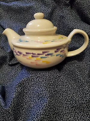 Unusual Vintage Toscany Collection Japan Ceramic Teapot White/multicolored MCM • $30