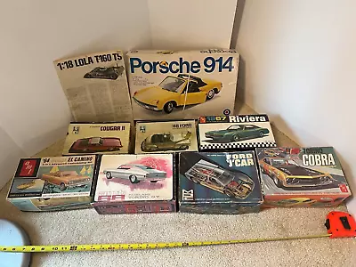 Rare! Vintage Model Car Lot! IMC AMT MPC Entex Tamiya. Ford J Car Lola T160 • $299.99