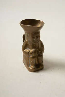 Vintage Brass Toby Cup (R3D) Miniature Mug Traditional Style Look Seated Throne • $7.95