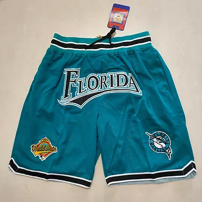 Florida Marlins Style World Series Basketball Baseball Shorts 4 Pockets S-3XL • $28.88