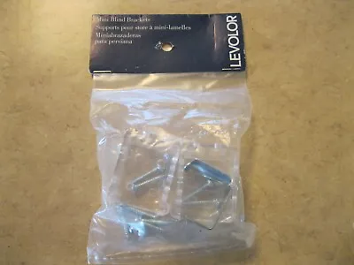 Levolor Mini Blind Brackets Fits Most Vinyl Inside/Outside Mount • $4