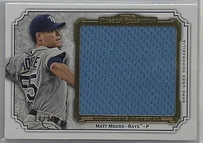 2012 Topps Museum Collection MATT MOORE TB RAYS Jersey Card #MMJR-MMO 34/35 • $11.99