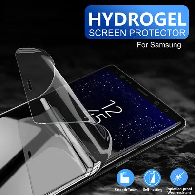 $3.95 • Buy For Samsung Galaxy S9 S8 S10 Plus Note 8 9 HYDROGEL Full Cover Screen Protector