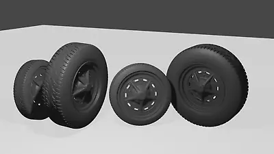 1/24 Empi South Africa Wheels Tires&Brake Discs For Diorama Or Diecast UNPAINTED • £8