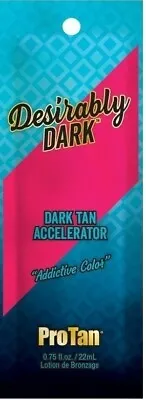 £2.79 • Buy PRO TAN Desirably Dark Natural Sun Bed Tanning Accelerator Lotion 22ml Sachet 