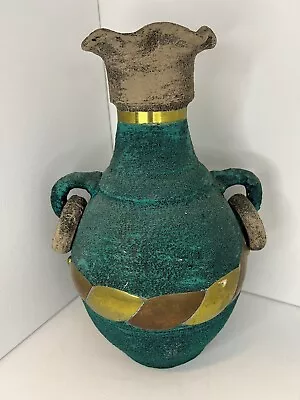 Large Vintage Mexican Clay Pottery Vase  • $24.97