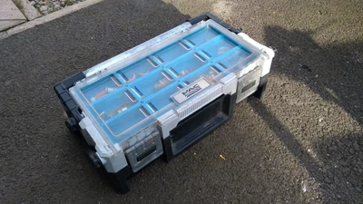 £24 • Buy Mac Allister Black & Grey 18 Compartment Organiser + Plumber Stuff. Personal Pic