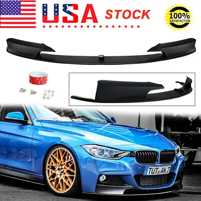 Front Bumper Lip Splitter For BMW 3 Series F30 F31 320i 328i M Tech 2012-2018 • $119.68