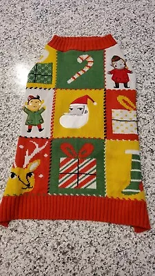 Multiple Theme Christmas Dog Sweater Size Medium • $9.95