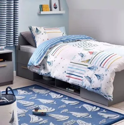£15 • Buy Laura Ashley 'ahoy' Toddler Duvet Cover And Pillowcase
