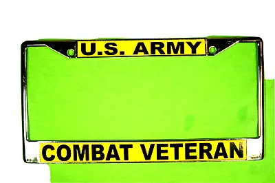 Military License Plate Frame:u.s. Army/combat Veteran - 0190by • $19.95