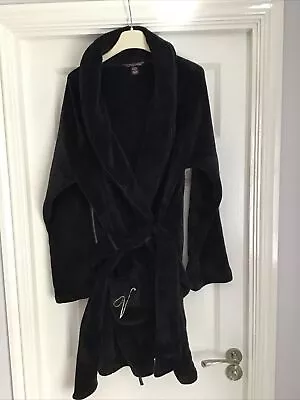 Victoria’s Secret Black Dressing Gown Size M/L • £12