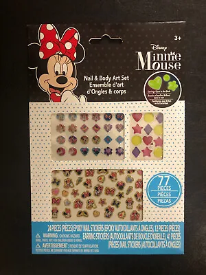 Brand New Disney Minnie Mouse Nail And Body Art Set- 77 Pieces • $2.90