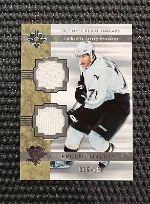 2006-07 Ultimate Debit Threads Evgeni Malkin Dual Game Used Jersey Rookie RC Yr • $74.99