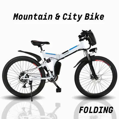 500W Folding Electric Bike For Adults26'' Mountain Bicycle Commute EBike 20MPH@ • $518.99