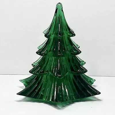 Vintage Dalzell Viking 4.5” Art Glass Christmas Tree Green • $90