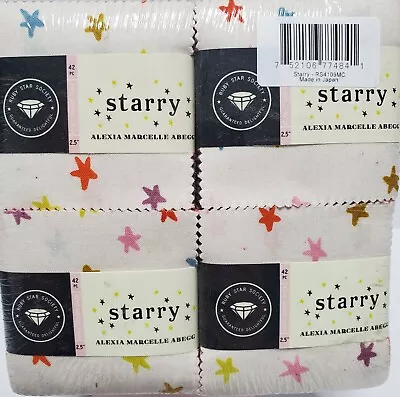 STARRY 4 MINI Charm Packs Moda QUILT Fabric Ruby Star Society Modern RS4109MC • $25