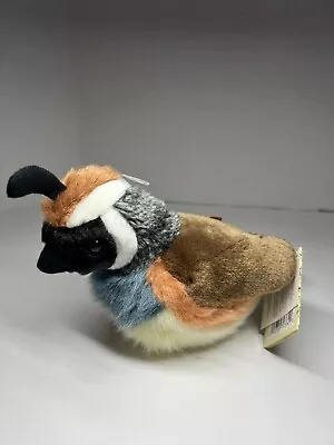 Wild Republic Audubon Birds CALIFORNIA QUAIL Plush Bird Call Sound Works Tags • $20