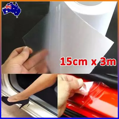 Car Paint Protection Film Clear PVC Anti Scratch Wrap Guard Roll Transparent 3M • $12.25