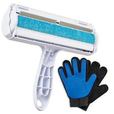 Pet Hair Remover Roller & Grooming Gloves Set UK🇬🇧🇬🇧 • £8.99